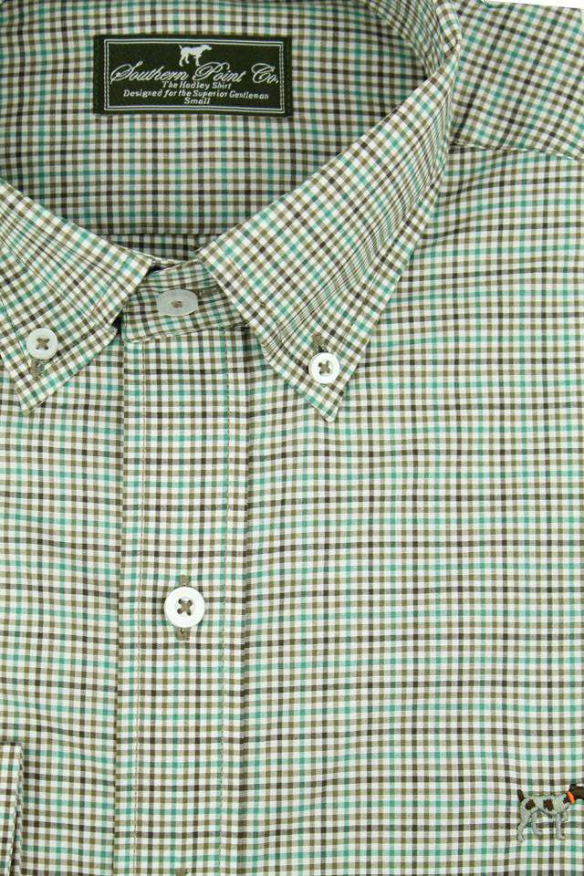 southern point dress shirts The Hadley Shirt in Hillside Check by Southern Point Co. Seersucker / L