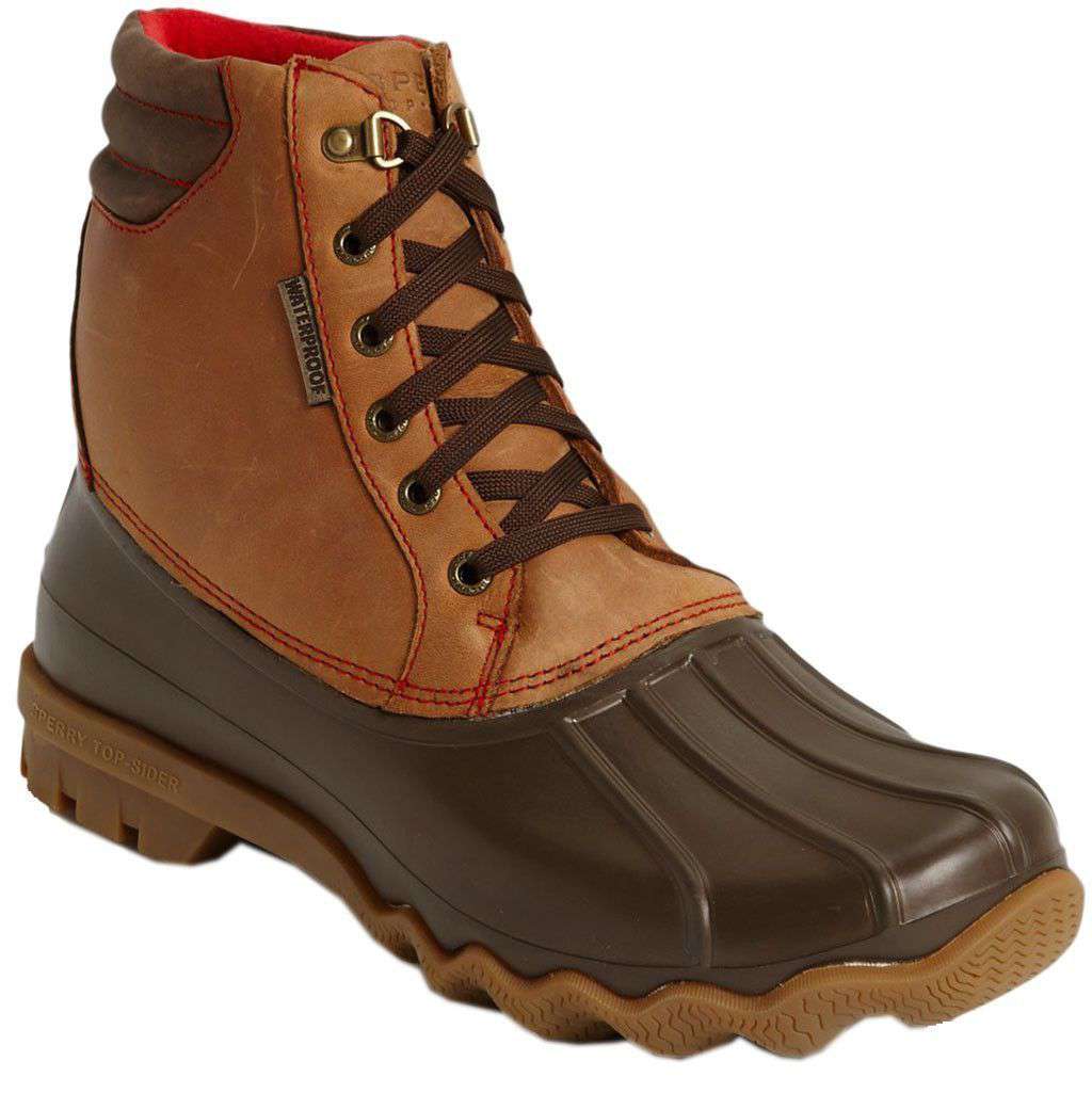 Sperry Avenue Duck Boot in Dark Tan and Brown – Country Club  display picture 1