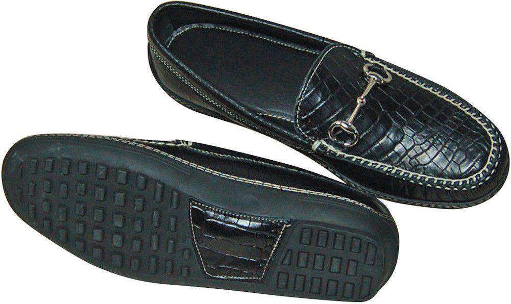Country Club Prep Bit by a Croc Driving Shoes in Black display picture 1