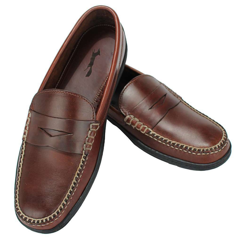 Mocassins J.Crew Oar Stripe Penny Loafer - Taille 8.5 US Homme - Coloris Maple - Neuf Dans Sa Boîte
