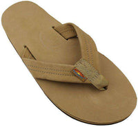 Men's Premier Leather Double Layer Arch Sandal in Sierra Brown by Rainbow Sandals - Country Club Prep