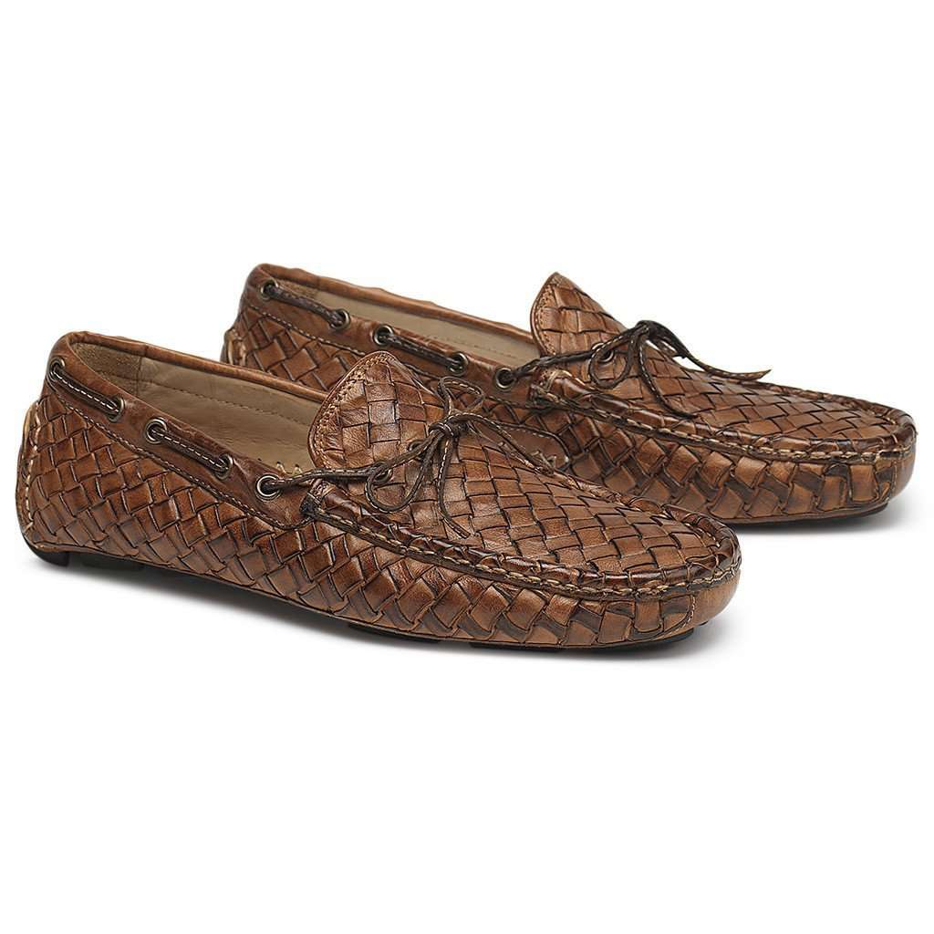 Trask Riddick Moccasin in Tan Buffalo Calfskin – Country  display picture 1