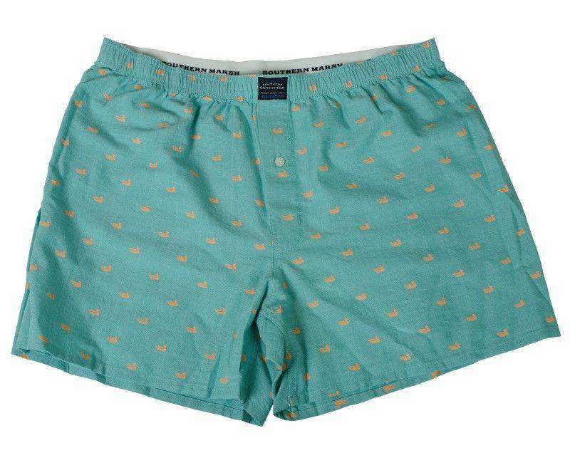 Hanover Oxford Boxers in Jockey Green by Southern Marsh - Country Club Prep