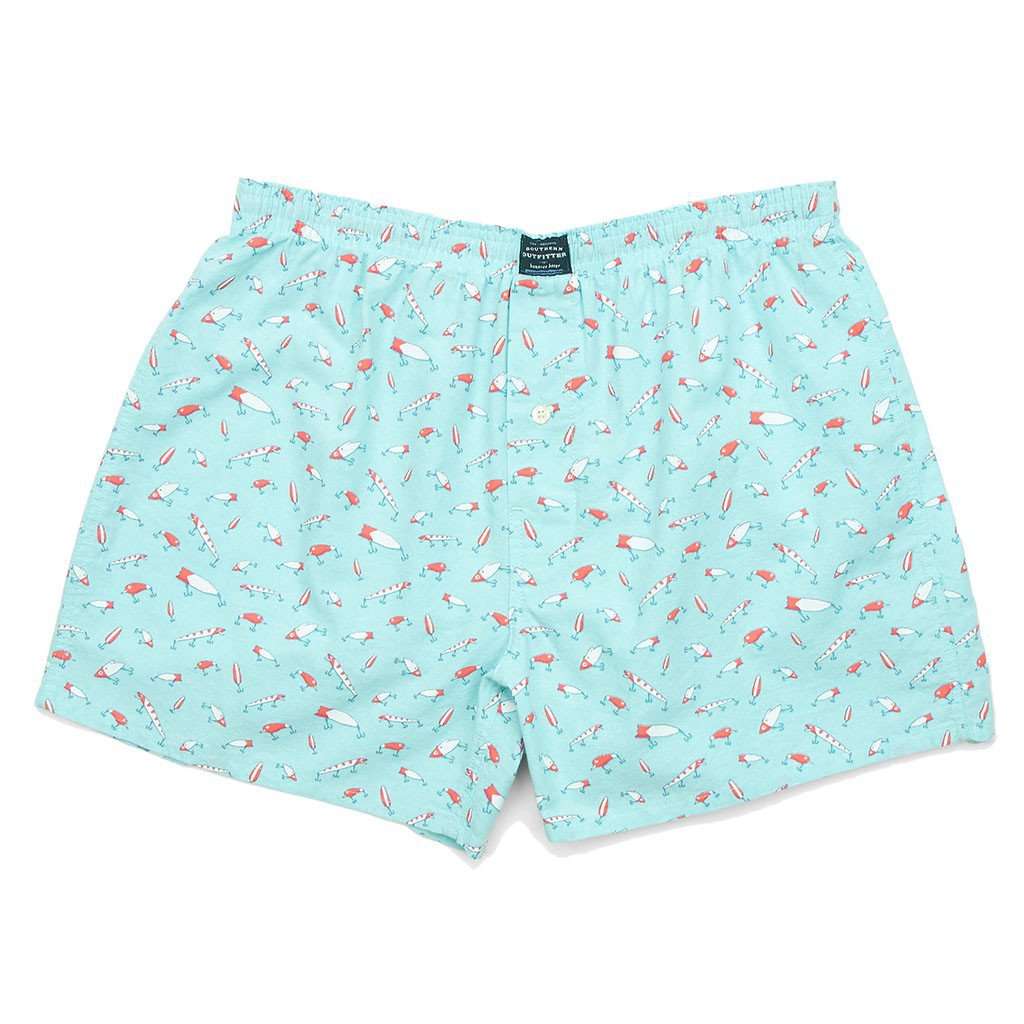 Lures Hanover Boxers in Antigua Blue by Southern Marsh Country Club Prep