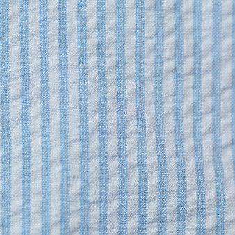 Harbor Pants Plain Blue Seersucker (30" inseam) by Castaway Clothing - Country Club Prep