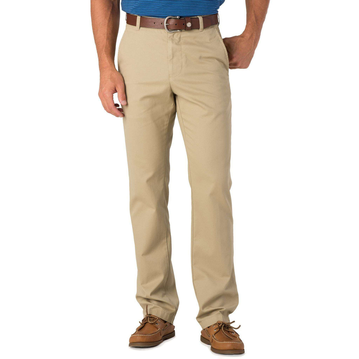 Skipjack Classic Fit Pant in Sandstone Khaki by Southern Tide - Country Club Prep