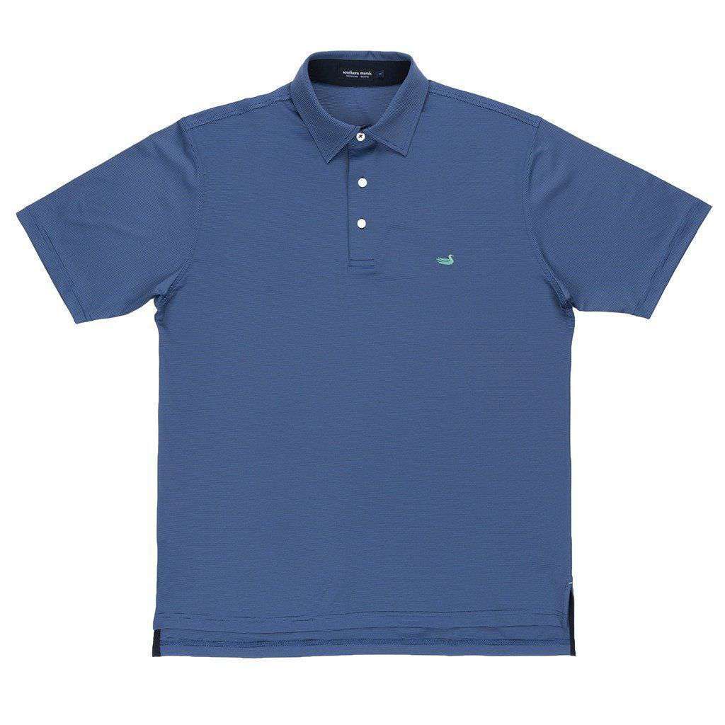 Southern Marsh Bermuda Tucker Golf Polo in Navy and Blue – Country