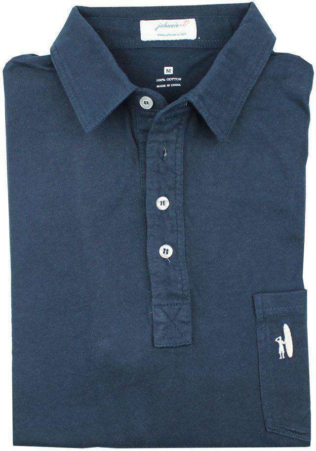 The 4-Button Polo in Navy by Johnnie-O - Country Club Prep