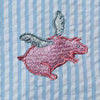 Cisco Shorts in Blue Seersucker with Embroidered Flying Pig by Castaway Clothing - Country Club Prep