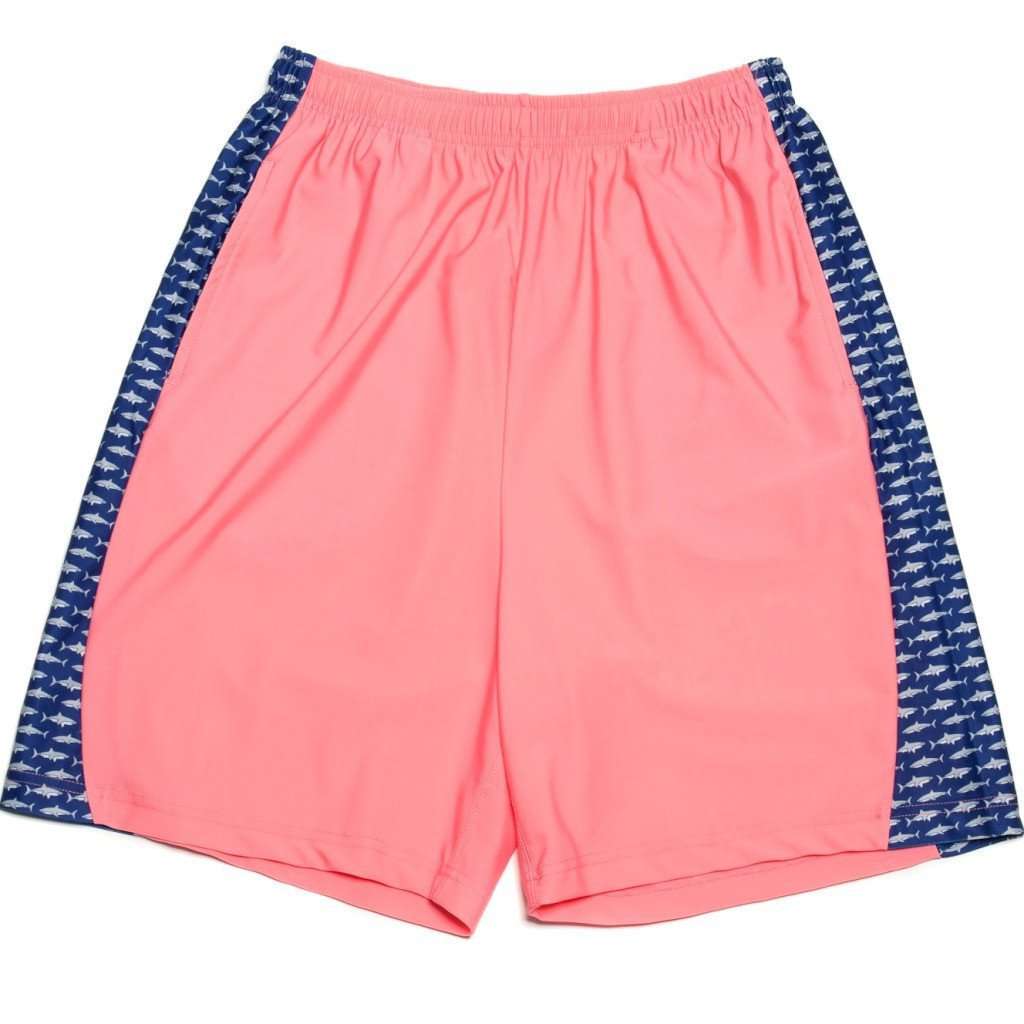 Sea King Shark Shorts in Coral by Krass & Co. - Country Club Prep