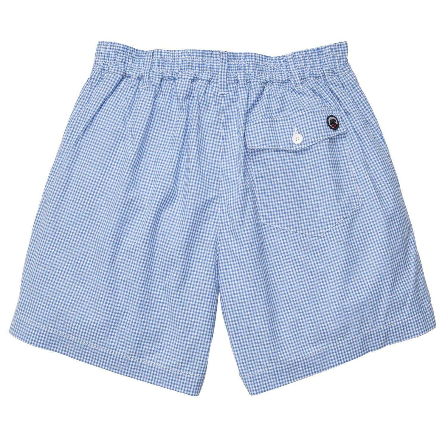 The Gingham Short in Bocce Blue by Southern Proper - Country Club Prep