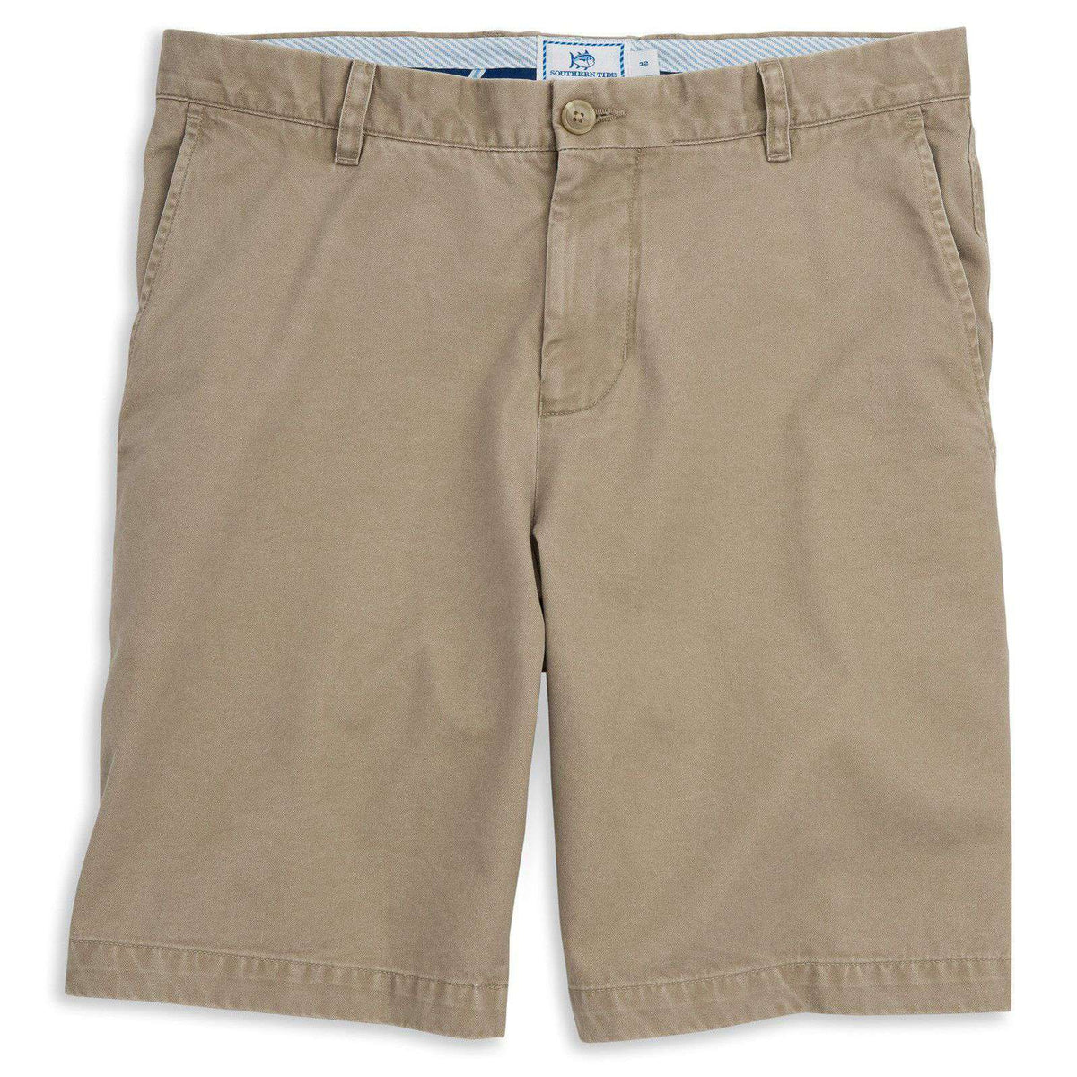 The Skipjack 9" Short in Sandstone Khaki by Southern Tide - Country Club Prep