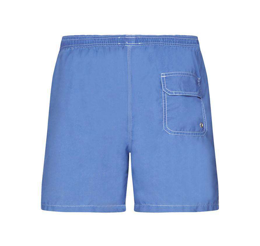 Laundered Swim Shorts in Fresh Blue by Barbour - Country Club Prep