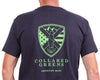 American Made Shield Tee in Navy by Collared Greens - Country Club Prep