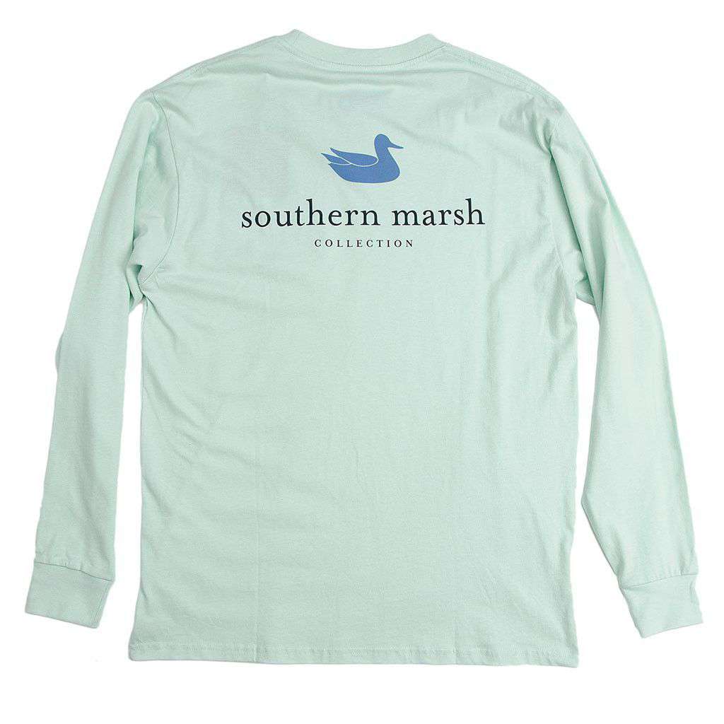southern marsh long sleeve dress shirts Authentic Long Sleeve Tee in Ocean Green by Southern Marsh S / Green