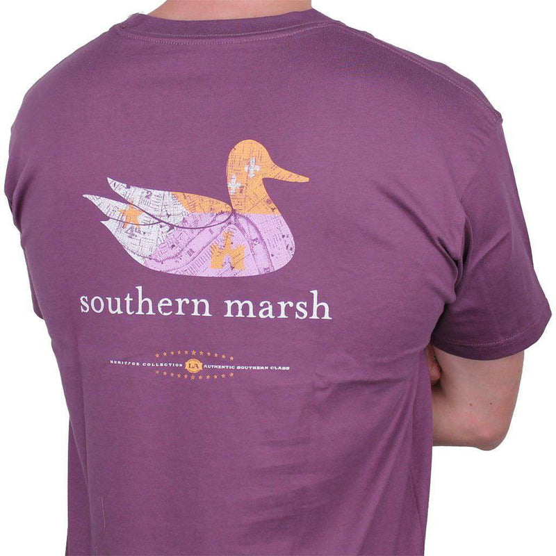Authentic Louisiana Heritage Tee in Iris by Southern Marsh - Country Club Prep