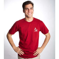 Boat Shoes, Bow Ties and America Tee Shirt in Crimson by Anchored Style - Country Club Prep