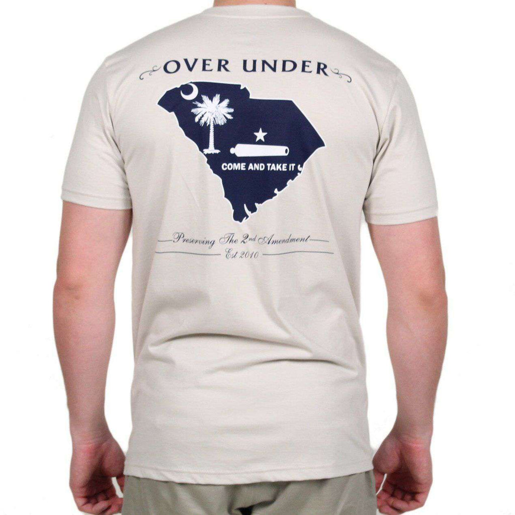 Over Under Clothing Come and Take It South Carolina Tee in Oyster