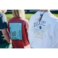 Dixie Land Long Sleeve Tee in White by Southern Proper - Country Club Prep