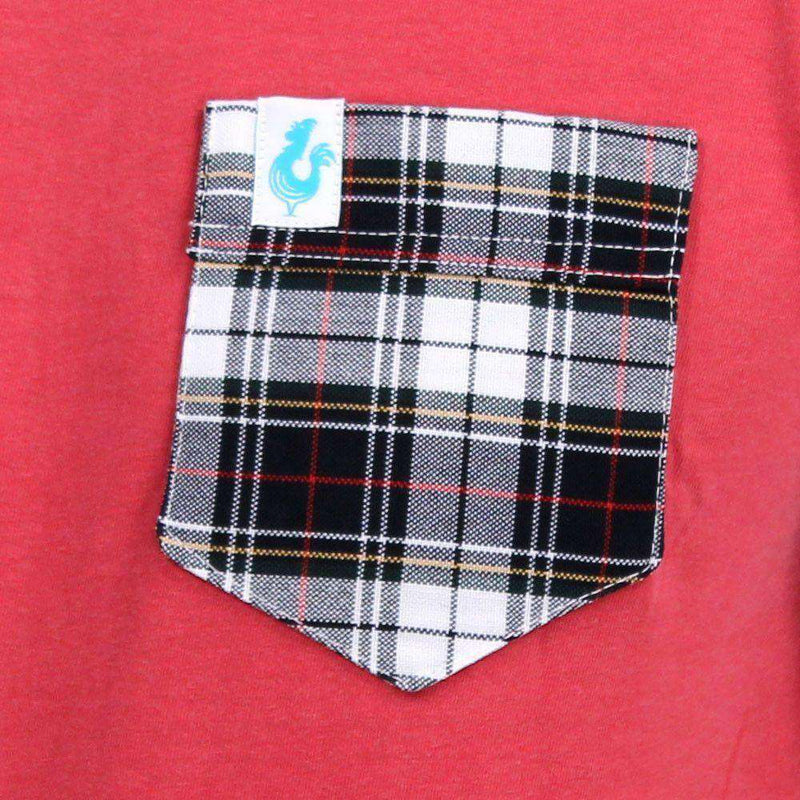 Duck Dog Frocket Tee in Crimson by Fripp & Folly - Country Club Prep