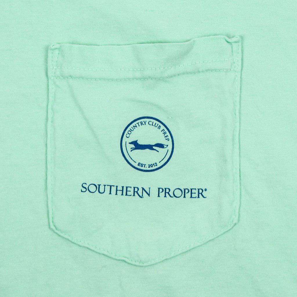 If The Shoe Fits Tee in Minty Fresh Green by Southern Proper & CCP - Country Club Prep