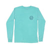 Long Sleeve Whiskey Flag Tee in Chalky Mint by Country Club Prep - Country Club Prep