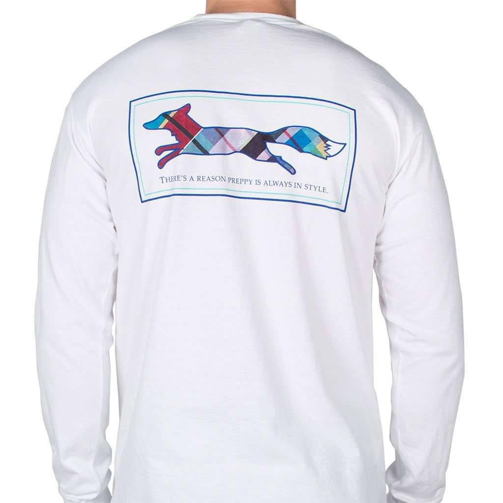 Longshanks Long Sleeve Tee Shirt in White by Country Club Prep - Country Club Prep