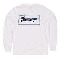 Longshanks Long Sleeve Tee Shirt in White by Country Club Prep - Country Club Prep