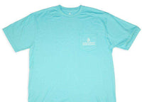 "Made in the South" Pocket Tee in Turquoise by High Cotton - Country Club Prep