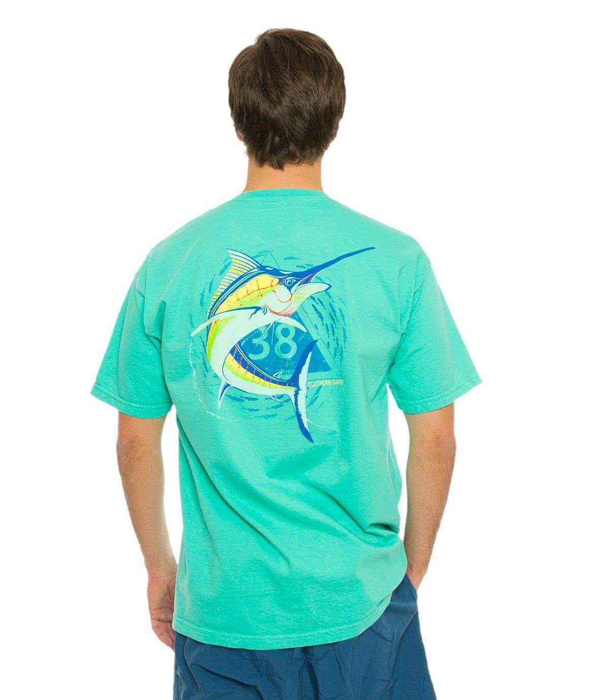 Marlin Marker Tee in Mojito by The Southern Shirt Co. - Country Club Prep