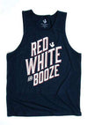 Red White & Booze Tank Top in Navy by Rowdy Gentleman - Country Club Prep