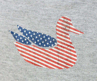 Authentic Flag Tee in Light Gray by Southern Marsh - Country Club Prep