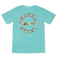 The Hawaiian Outline Logo Tee Shirt in Chalky Mint by Country Club Prep - Country Club Prep