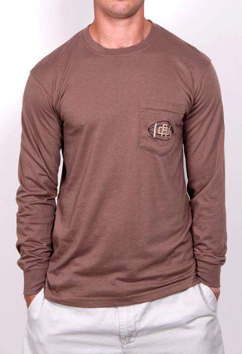 The Only Season That Matters Long Sleeve Pocket Tee in Brown by Rowdy Gentleman - Country Club Prep