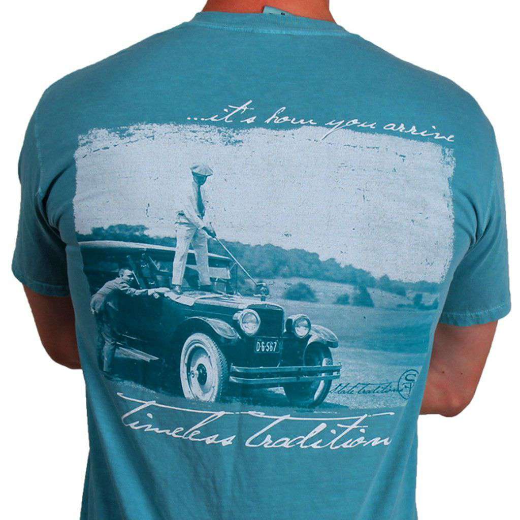 Timeless Traditions Golf T-Shirt in Seafoam Green by State Traditions - Country Club Prep