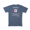Whiskey Flag Tee in Navy by Country Club Prep - Country Club Prep