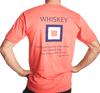 Whiskey Flag Tee Shirt in Coral by Anchored Style - Country Club Prep