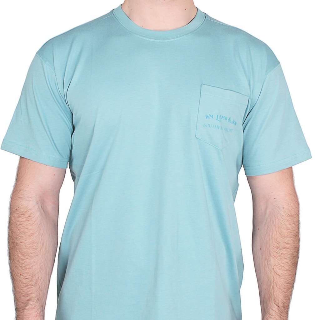 WM. Lamb & Son Gentleman's Catch Tee in Inlet Green by Southern Proper - Country Club Prep