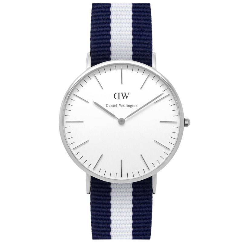 Men's Classic Glasgow Watch in Silver by Daniel Wellington - Country Club Prep