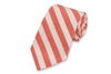 Red and White Oxford Stripe Neck Tie by High Cotton - Country Club Prep