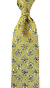 Sigma Nu Neck Tie in Gold by Dogwood Black - Country Club Prep