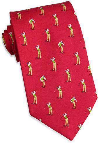 Slice! Tie in Red by Bird Dog Bay - Country Club Prep
