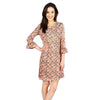 Belts Print Dress in Pink by Barbara Gerwit - Country Club Prep