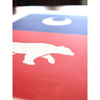 Paper Flag Hand Pressed Print by The Old Try - Country Club Prep