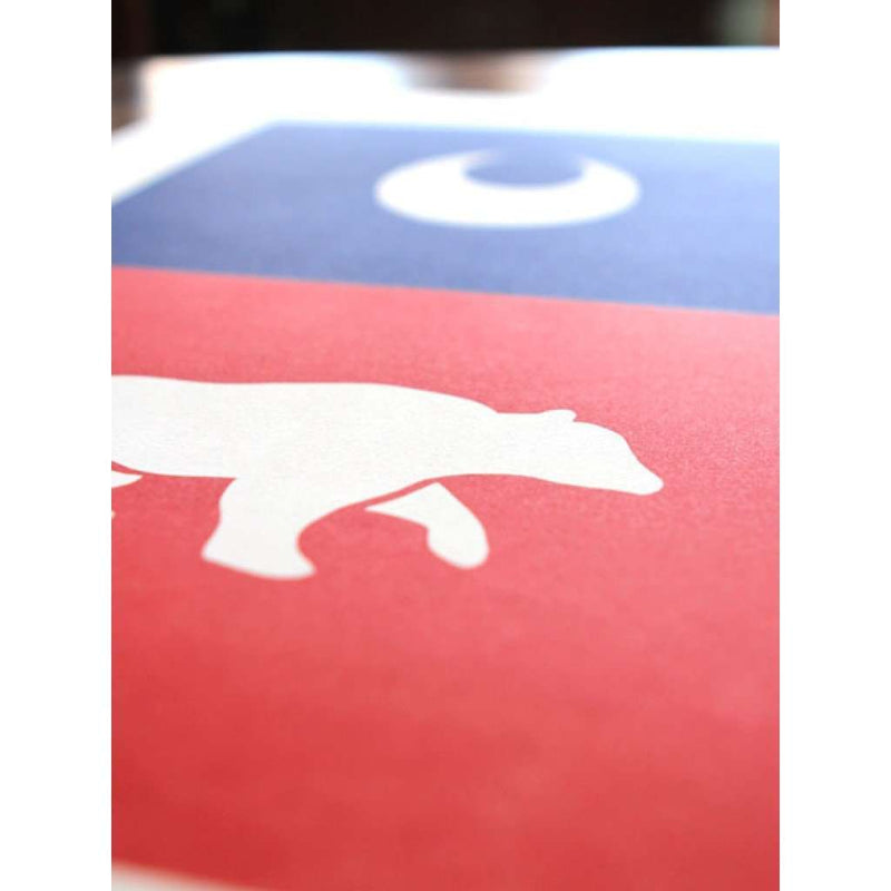 Paper Flag Hand Pressed Print by The Old Try - Country Club Prep