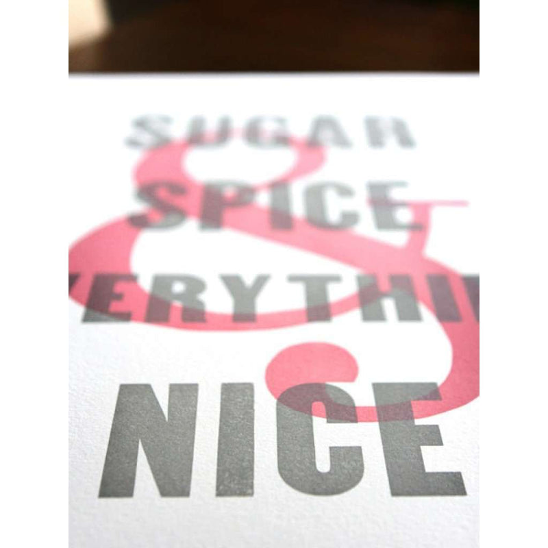 What Folks Are Made Of in Sugar and Spice Hand Pressed Print by The Old Try - Country Club Prep