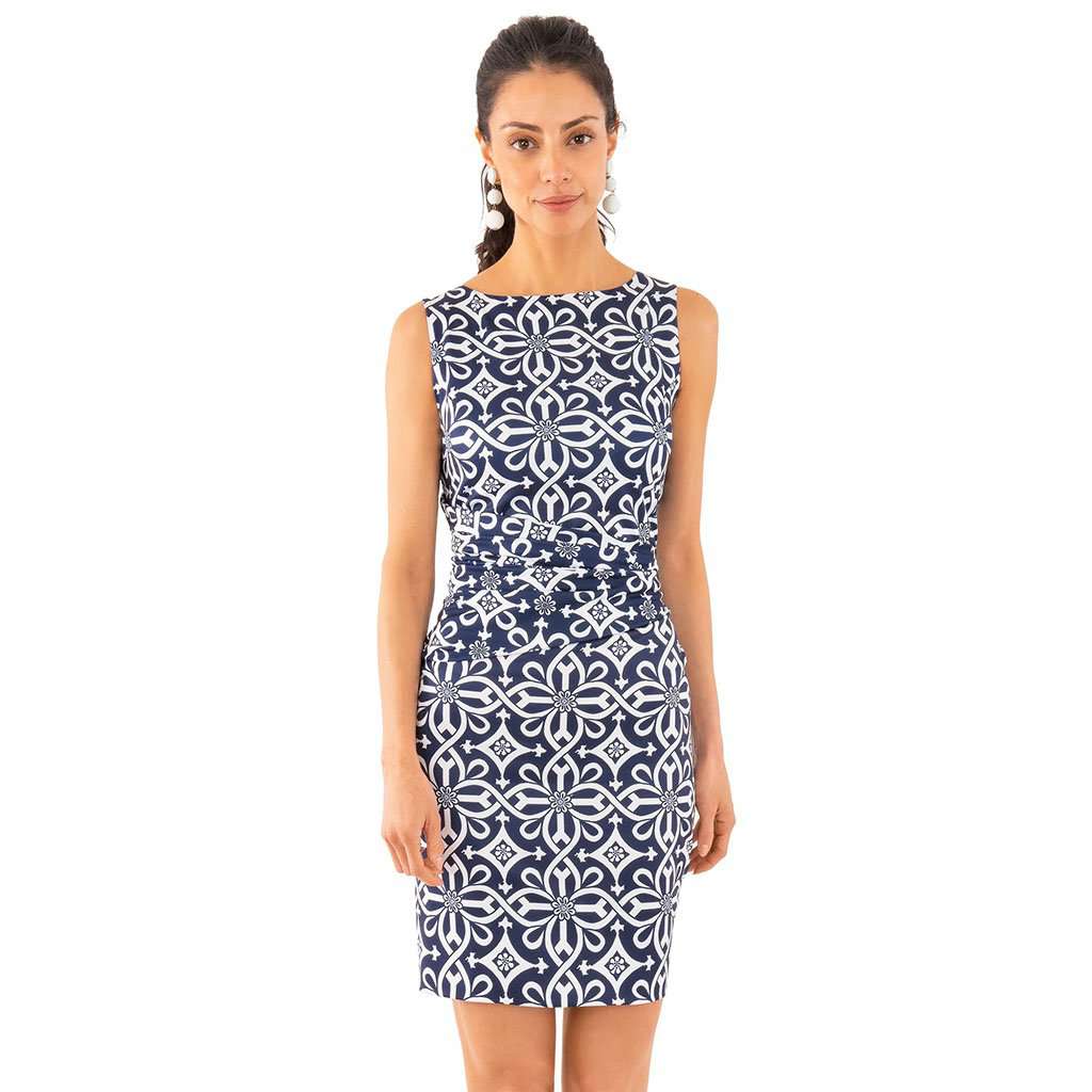 Piazza Jersey Corset Dress by Gretchen Scott Designs Navy / XS Piazza Jersey Corset Dress by Gretchen Scott Designs Navy / XS