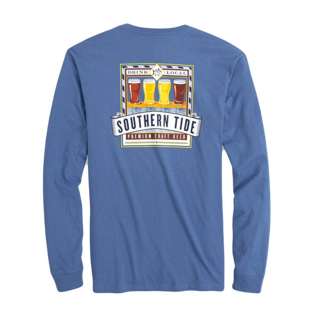 Quality Brew Long Sleeve Tee Shirt by Southern Tide - Country Club Prep