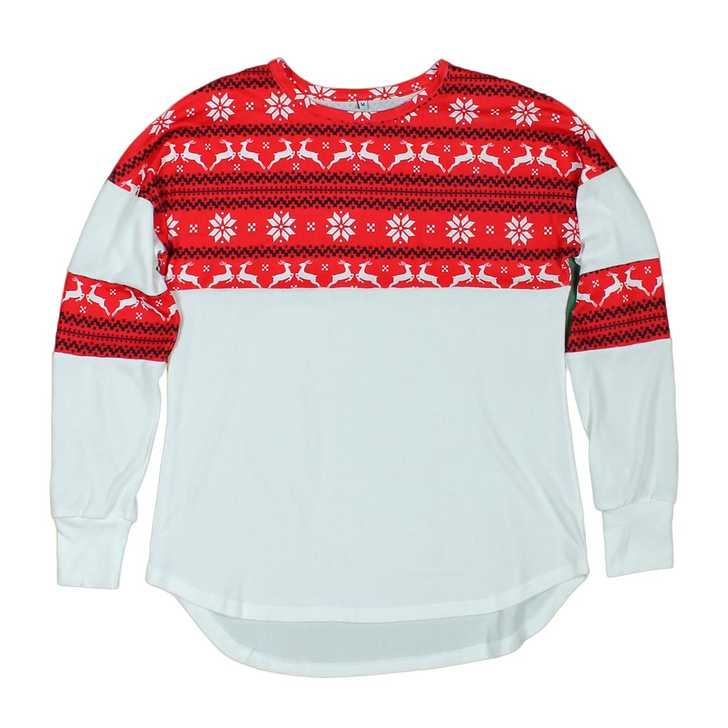 Reindeer Christmas Jammy Top by Nordic Fleece - Country Club Prep