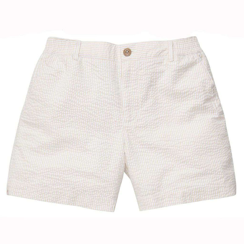 The Seersucker Short in Tan by Southern Proper - Country Club Prep
